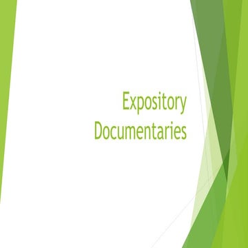Expository Documentaries