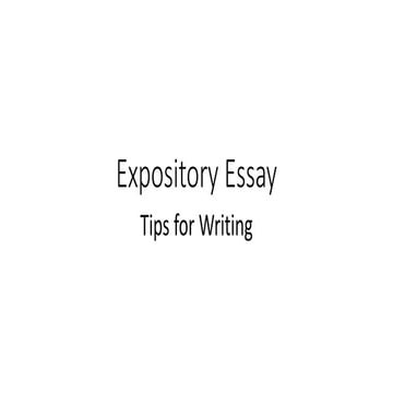 Expository essay