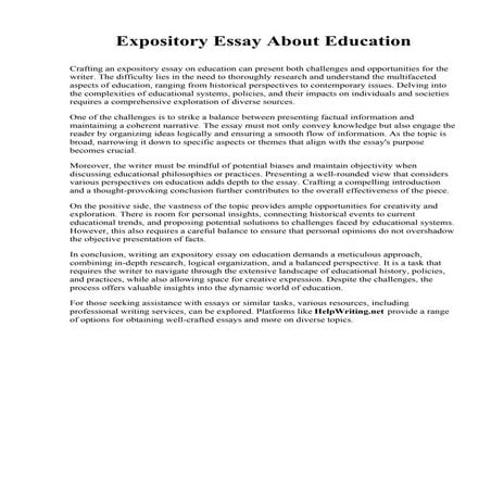 Expository Essay About Education.pdf