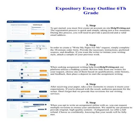 Expository Essay Outline 6Th Grade. Online assignment writing service.