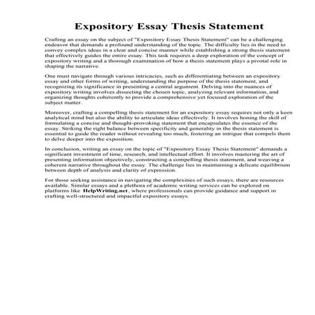 Expository Essay Thesis Statement.pdf