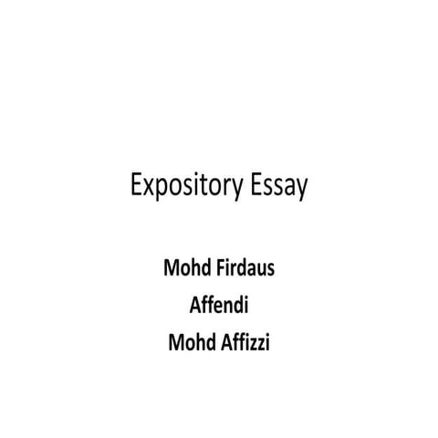 Expository essay