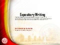 How to write a good application essay expository