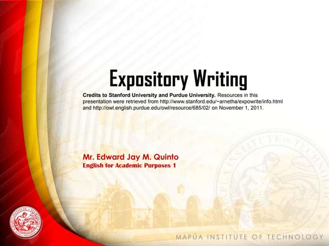 Expository writing