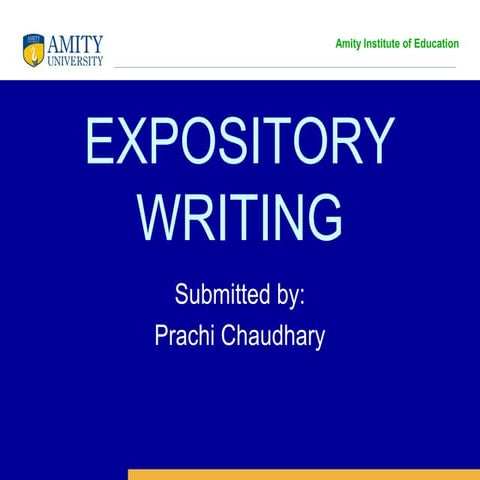 Expository writing