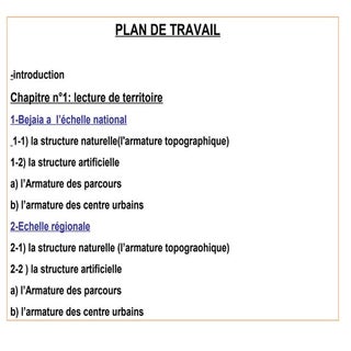 analyse urbaine de béjaia