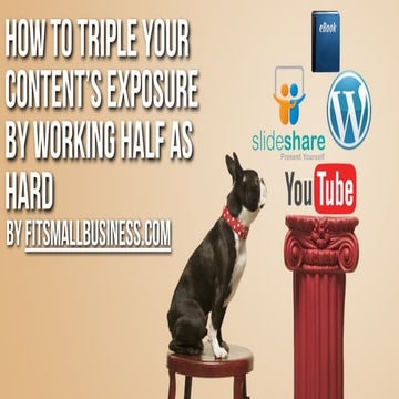 How To Triple Your Content's Exposure By Working Half As Hard
