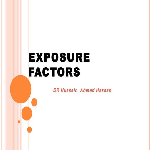Exposure factors2