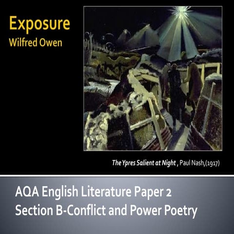 Exposure wilfred owen