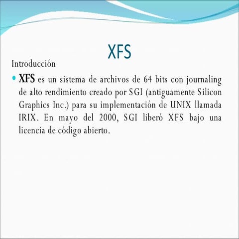 Expos Xfs