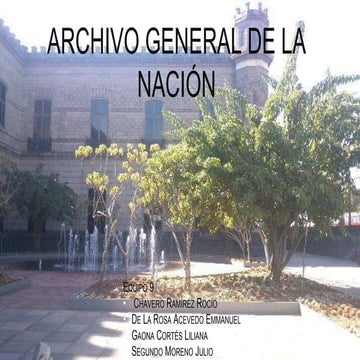 Archivo General de la Nación, México Distrito Federal. 