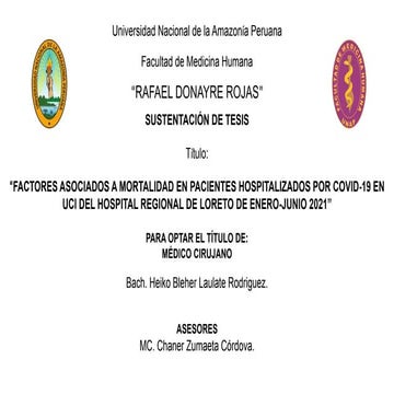 FACTORES CARDIOVASCULARES ASOCIADOS A COVID 19