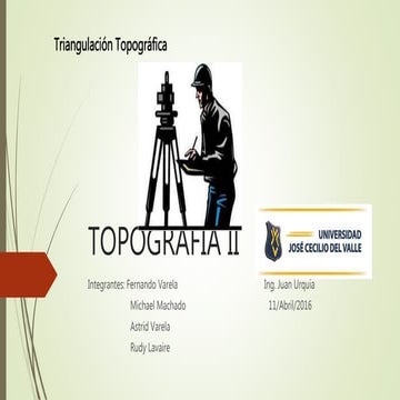 Apuntes de topografia, triangulacion