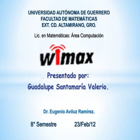 Wimax _ por Guadalupe SV