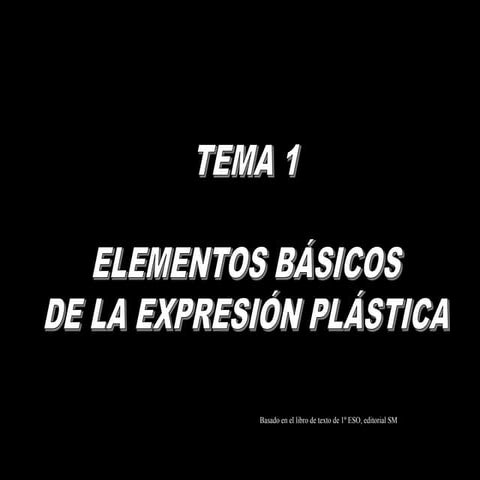 Expresión plástica en el arte y en las difere