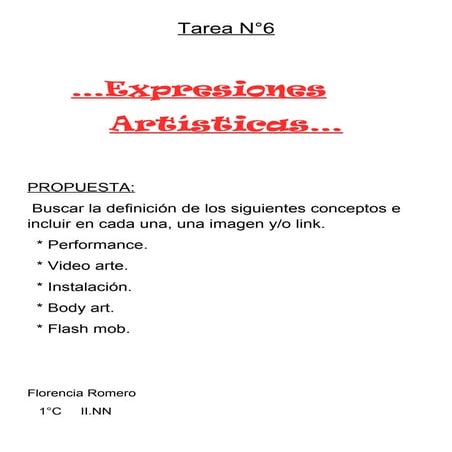 Expresiones artísticas