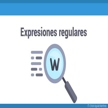 Expresiones regulares