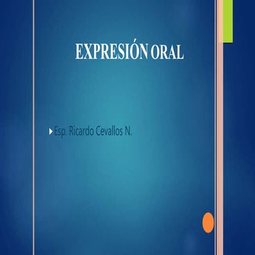 EXPRESIÓN ORAL