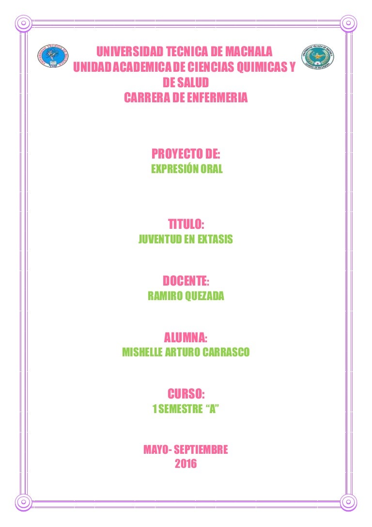 Juventud En Extasis Proyecto Exprecion Oral