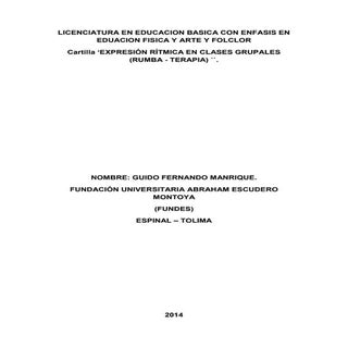 Expresion ritmica y corporal 1 guido