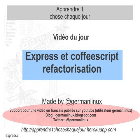 ExpressTOcoffeescript refactorisation
