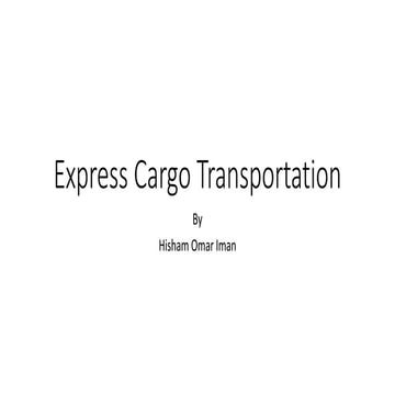 Express Cargo Transportation FEDEX L DHL