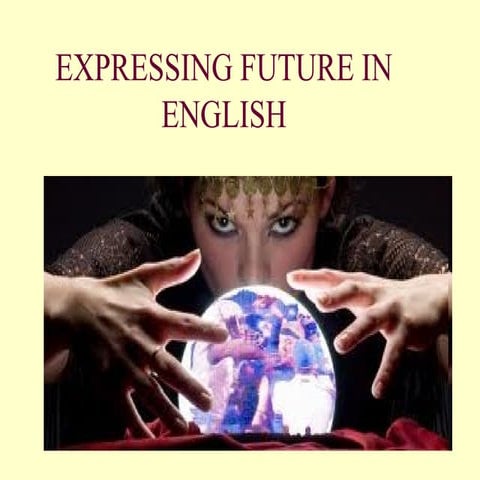 Expressing future in english.1º Bach.