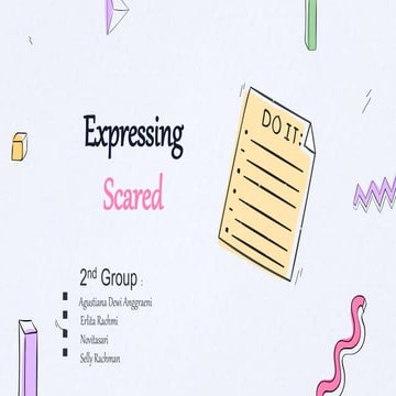 Expressing scared | PPTX