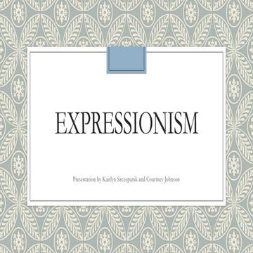 Expressionism art movement