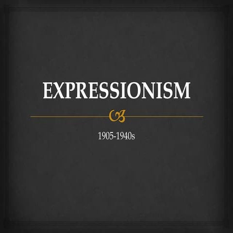 Expressionism incomplete