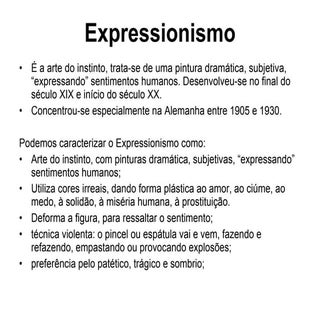 Expressionismo - 8º