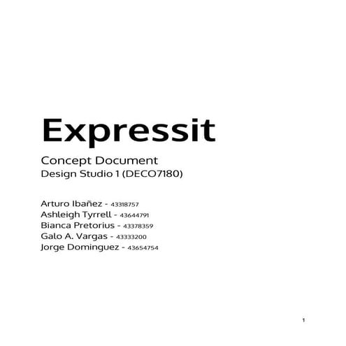 Expressit Concept Document
