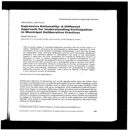 Expressive rationality | PDF