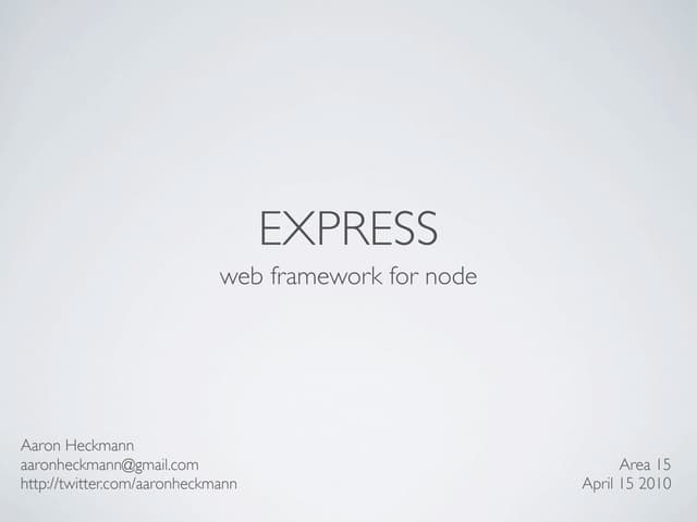 Express Presentation