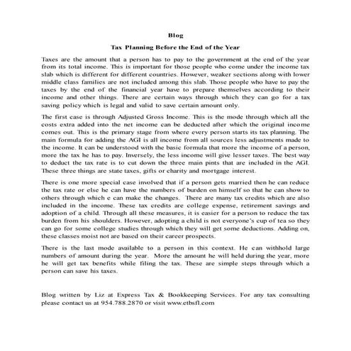 Express #tax and #bookkeeping #taxplanning before the end of the year.