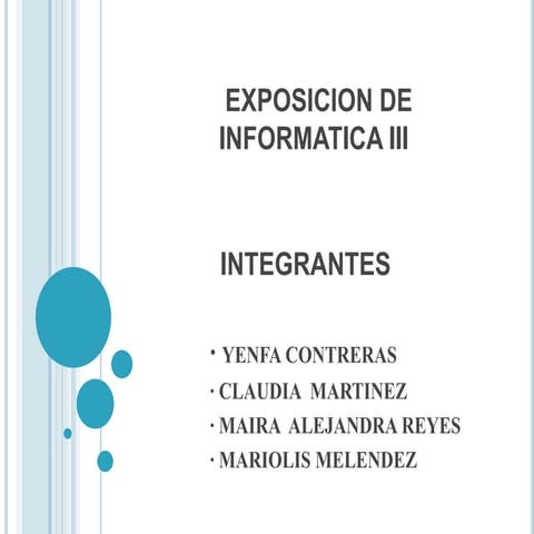 Exprsicion de informatica iii