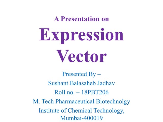 Exprssion vector