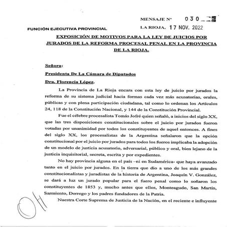 Proyecto de Juicio por Jurado en La Rioja