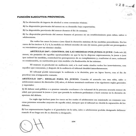 Proyecto de Ley de Procedimiento Penal de La Rioja