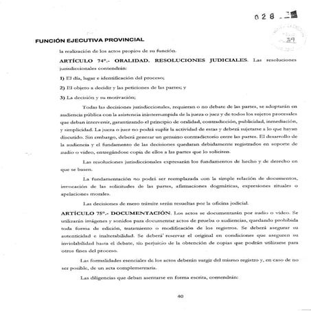 Proyecto Artículo 74-243 Procedimiento Penal de La Rioja