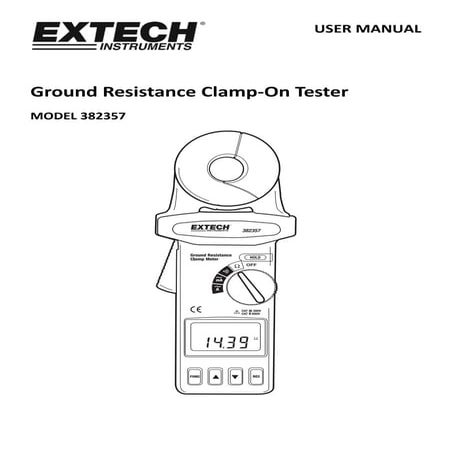 Hướng dẫn sử dụng Ampe kìm đo điên trở đất không tiếp xúc Extech 382357