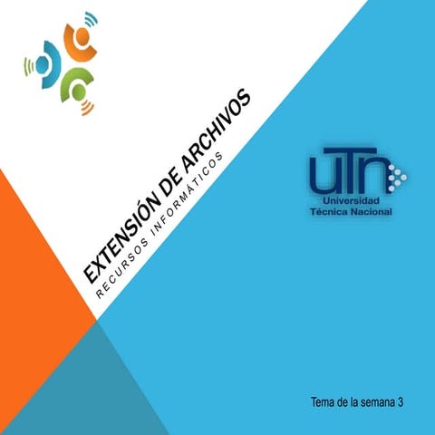 Extención de archivos presentacion