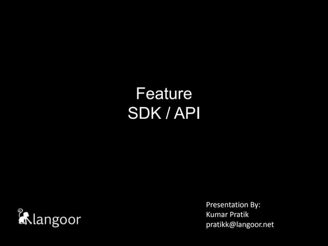 Extend sdk