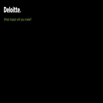 Extended Master  - Presentation Deloitte