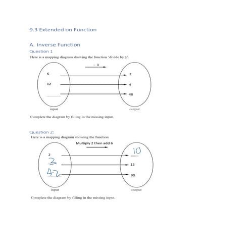 Extended on function