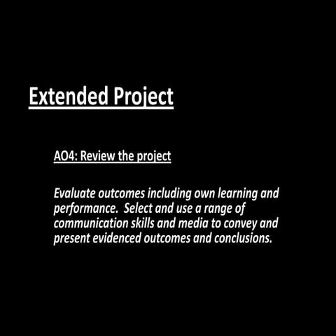 Extended project ao4 instructions 3