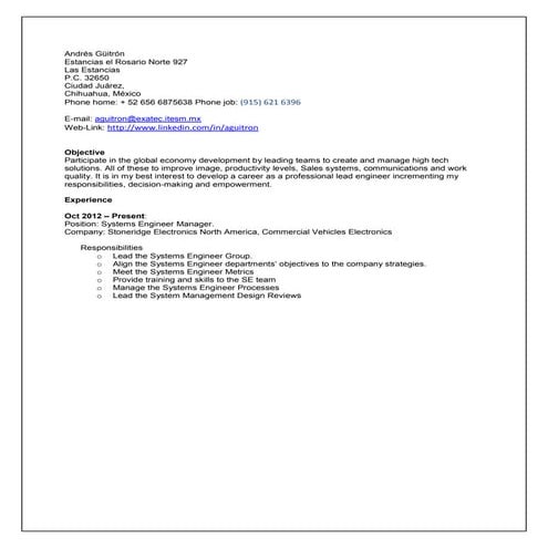 Resume (Oct 2012)