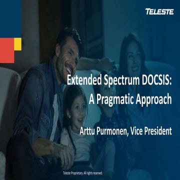 Extended spectrum DOCSIS: A much different RF spectrum upgrade | PPTX