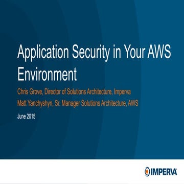 Extend Enterprise Application-level Security to Your AWS Environment