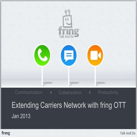 Extending carriers network with fring OTT